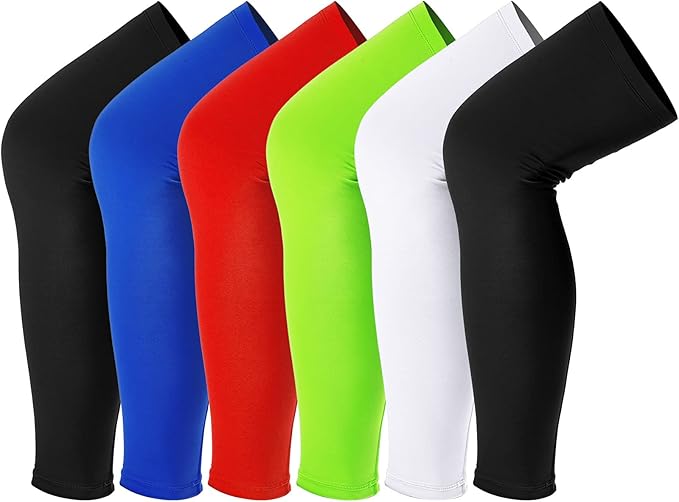Skylety Leg Sleeves Compression Long Knee Sleeve UV Protect for Men Women Sport Basketball Football