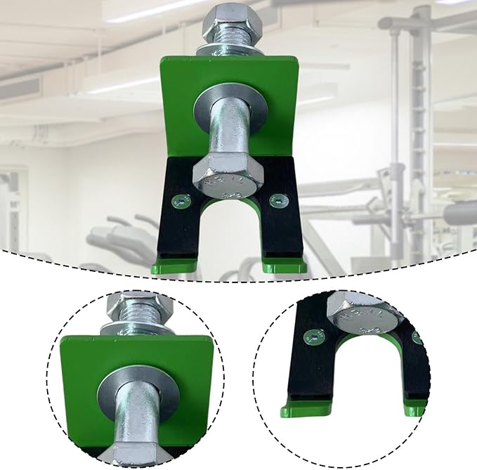 Yiju Barbell Holder Barbell Hanger for Power Rack for Curl Bar for 18mm Hole Fitness Equipment Accessory Garage Gym Bar Hanger