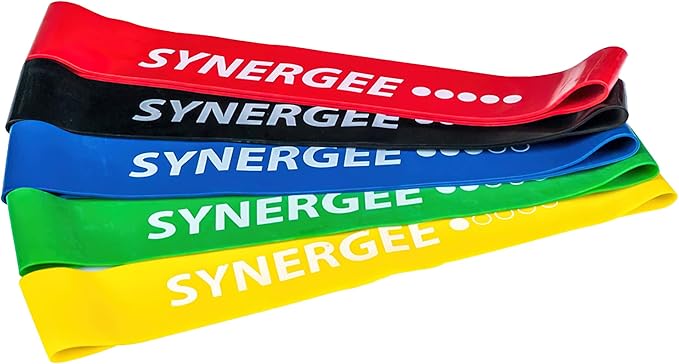 Synergee Exercise Fitness Resistance Band Mini Loop Bands that Perform Better When Working Out at Home or The Gym