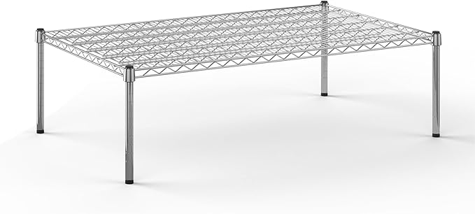 30''W x 48''L x 14''H Chrome Plated Wire Dunnage Rack | Off The Floor Storage