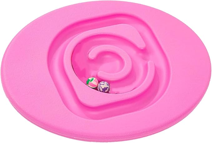 shenruifa Maze Balance Board, Conduct Perception Training Snail Balance Board Enhance Coordination Abilities Balancing Games for Indoor Play (Pink)