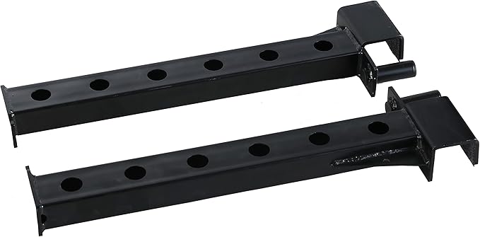 Fitvids Upgraded Adjustable Jammer Arms, Lever Arms, Monolift Attachments Rated 600 LB Per Arm, Fits Racks at All Post Sizes and Hole Sizes, Pair