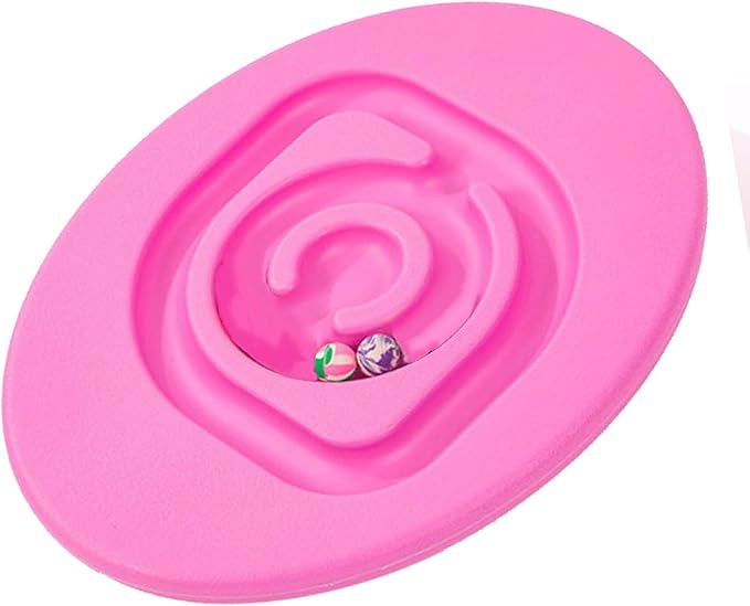 shenruifa Maze Balance Board, Conduct Perception Training Snail Balance Board Enhance Coordination Abilities Balancing Games for Indoor Play (Pink)