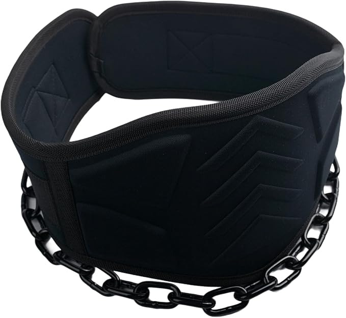 35" Heavy Duty Dip Belt with 36 IN Steel Chain for Added Weight Training, Chin Ups, Pull Ups, Tricep Dips And More