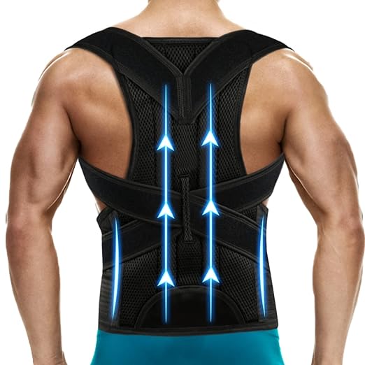 Back Brace Posture Corrector for Women and Men - Adjustable Posture Back Brace for Upper and Lower Back Pain Relief - Improve Back Posture and Lumbar Support,XX-Large(Waist:42-48 Inches)