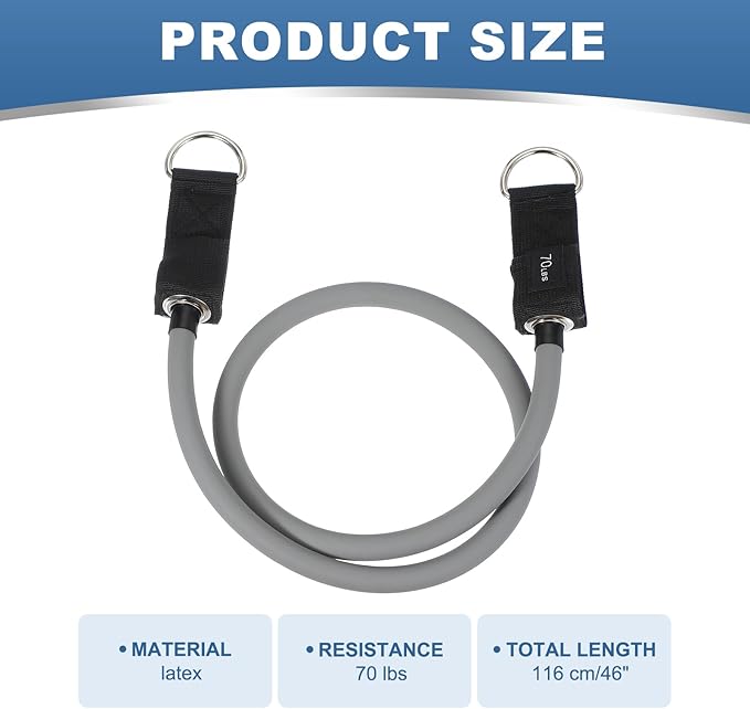 PATIKIL Resistance Tube Bands, Stackable Single Resistance Band Exercise Band Stretch Band for Working Out Man Home Fit