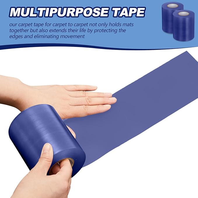 Pangda Wrestling Mat Tape 3 or 4 Inch Heavy Duty 7 Mil PVC Carpet Tape for Wrestling Grappling Exercise Mats Seaming Cover Gym Floor Carpet Seam