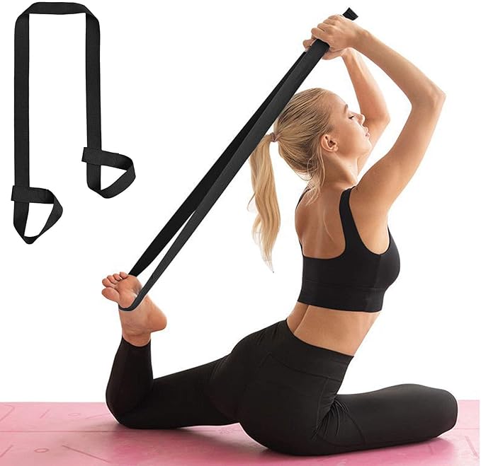 ZOOEASS Yoga Mat Strap, Adjustable Durable Yoga Mat Carrier & Stretching Strap, Multiple Color Choices