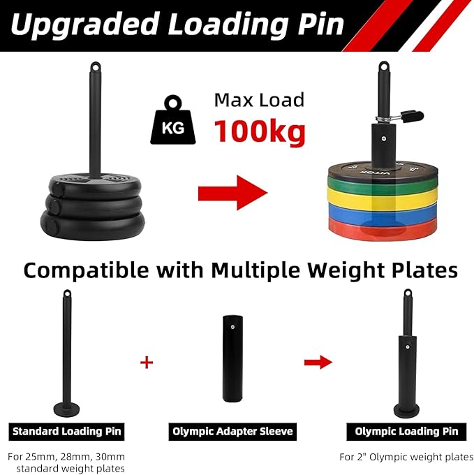 LFJ LAT Pull Down and Lift Weight Pulley System Cable Machine Pulley Attachment for Triceps Pull Down, Biceps Curl, Back, Forearm, Shoulder Home Gym Equipment