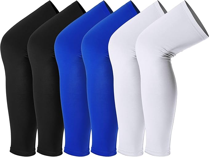 Skylety Leg Sleeves Compression Long Knee Sleeve UV Protect for Men Women Sport Basketball Football