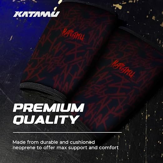 Katamu Premium Weightlifting, Powerlifting, Squats, Athletic and Fitness Knee Support Sleeve | Knee Sleeve for Men and Women | The Joker, Medium