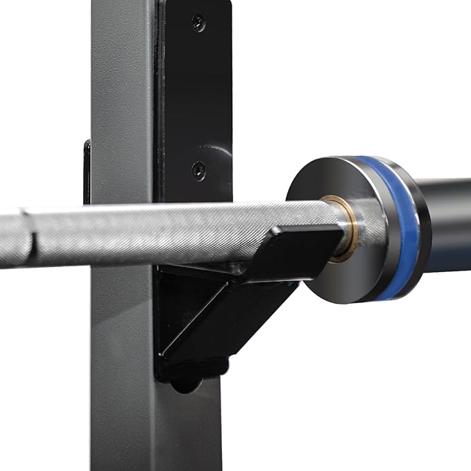 J-Hook Barbell Spotter Arm for 2" x 2" Tube Power Cage with 1" or 5/8" Hole, Dip Bar for Squat Rack,Heavy Duty Bottom Reinforced Premium Steel with 1000 LBS Capacity