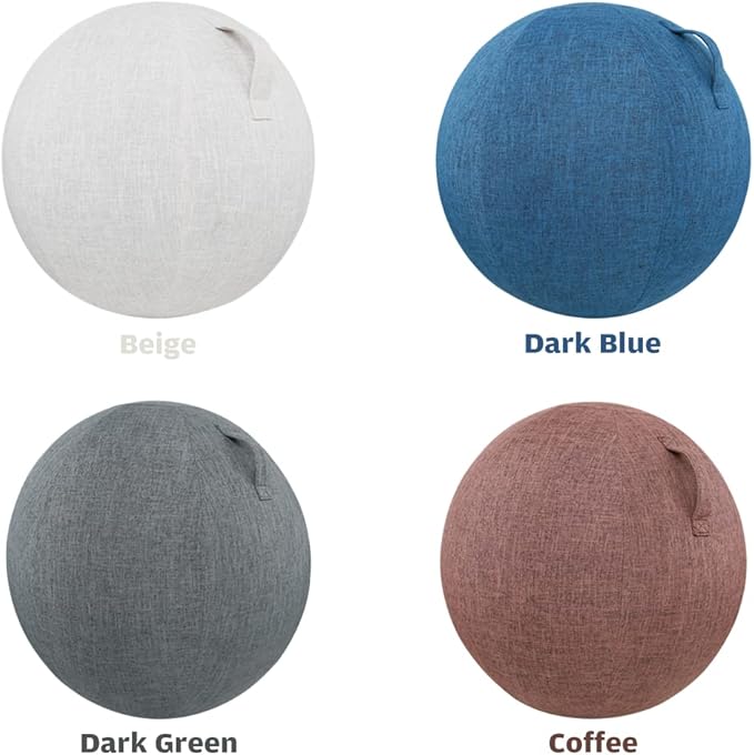 Karlak 55cm/65cm/75cm Cotton+Linen ive Yoga Ball Cover Exise Ball ion Skin Wrap Accessory