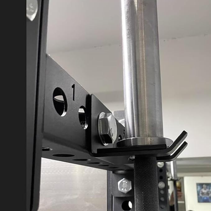 Yiju Barbell Holder Barbell Hanger for Power Rack for Curl Bar for 18mm Hole Fitness Equipment Accessory Garage Gym Bar Hanger