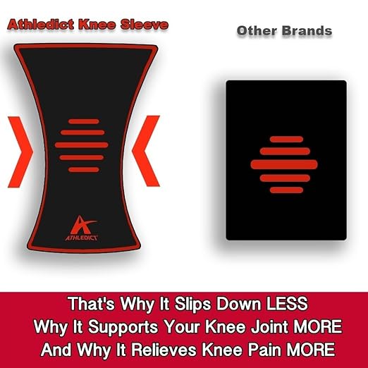 Knee Brace Compression Sleeve with Strap for Best Support & Pain Relief for Meniscus Tear, Arthritis, Running, Basketball, MCL, Jogging and Post Surgery Recovery for Men & Women (Black, 3XL)