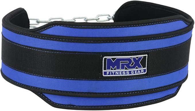 MRX Weight Lifting Belt DIPPING BELTS with Metal Chain Exercise & Fitness