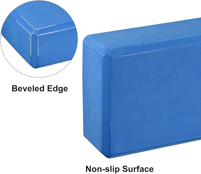 uxcell Yoga Block-Light Weight High-Density EVA Foam Brick for Beginners, Yogis, Pilates, Meditation