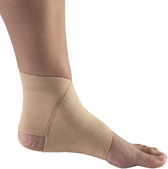Champion Figure-8 Ankle Support, Light Elastic Compression Brace, Muscle Joint Recovery, Beige, 2X-Large