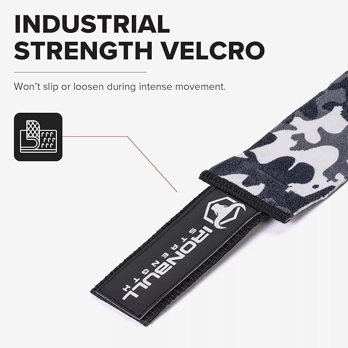 Knee Wraps for Weightlifting - 80" Elastic Knee Straps for Squats and Weight Lifting - Lifting Knee Wraps for Strength & Compression Wrap - Knee Support for Squatting, Powerlifting, Gym