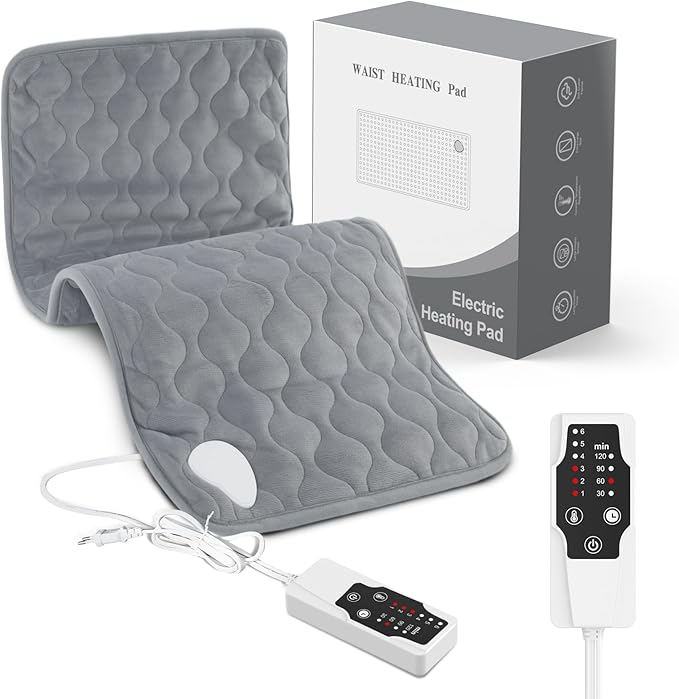 Heating Pad for Back Neck Shoulder Pain, Electric Heating Pad Auto Shut Off, Fast Heat, Large Heating Pad Gifts for Women Men, Machine Washable, Overheat Protection-15.75" x 31.5"