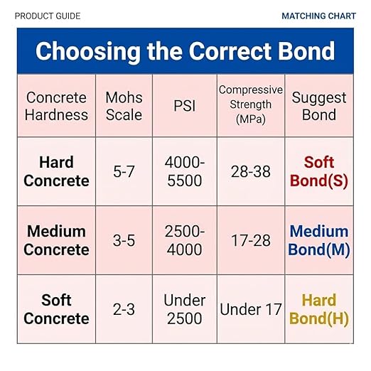Concrete Floor Grinding Disc, Metal Bond Diamond Tooling for Concrete Preparation Thin Epoxy Remove, Compatible with Lavina Original Quick Change System Grinders, 16/20 Soft Bond, 9PCS