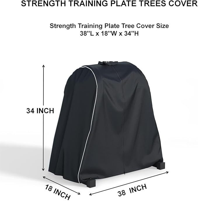 Strength Training Plate Tree Cover, Barbell Weight Rack Cover, For Home Gym CAP Triangle Barbell Weight Rack, Strength Training Tree Weight Plate Rack (Cover Only)