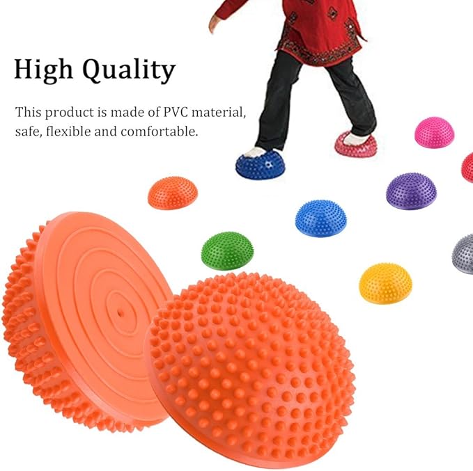Foot Massage Half Ball, Deep Tissue Therapy Balance Exercise Pods for Foot Pain Relief, Athletes Office Workers Yoga Practice