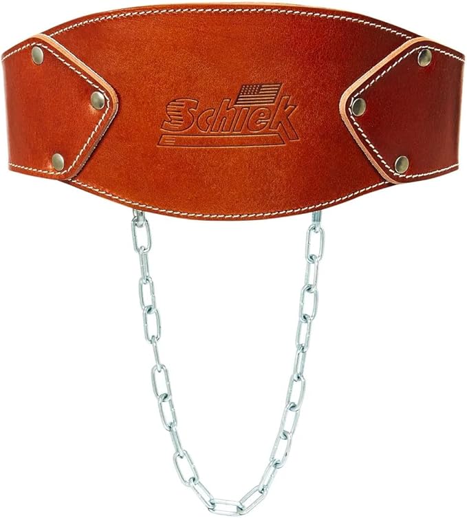 Schiek Leather Dip Belt - Weight Lifting Belt