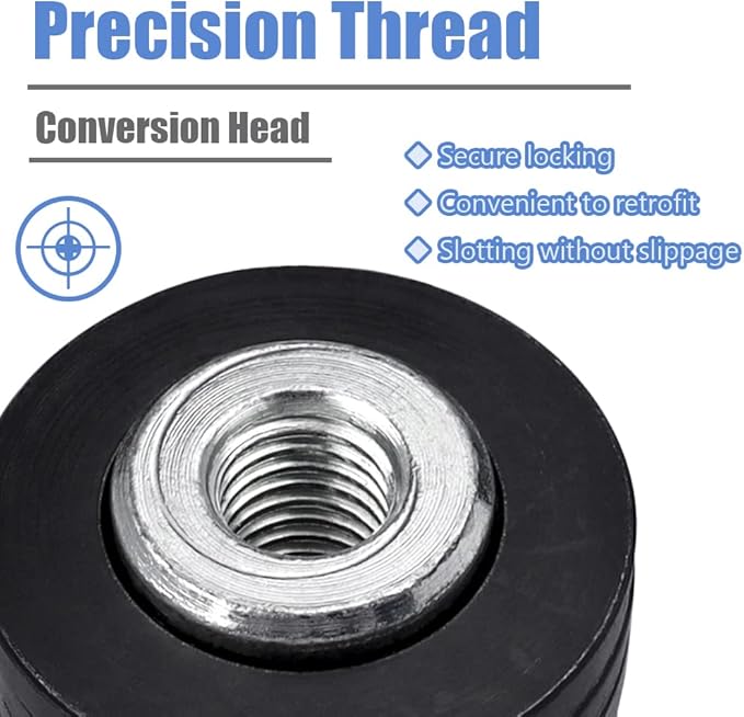 Mesee M10 Angle Grinder to Grooving Machine Adapter, Quick Change Slotter Adapter Conversion Head Attachment Angle Grinder Variable Slotting Machine Converter Tool Accessory - Black