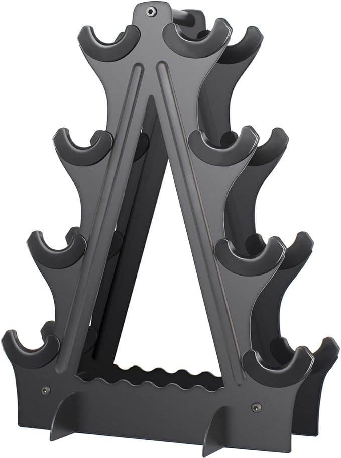 Dumbbell Rack 4 Tier Weight Rack for Dumbbells Compact Dumbell Rack Stand Only for Home Gym Weight Stand, (Rack ONLY)
