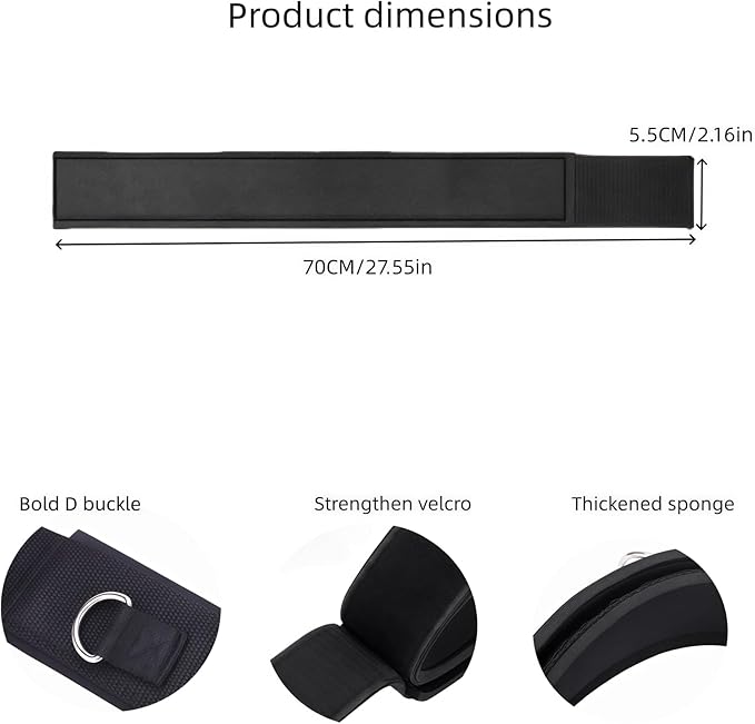 2Pcs Fitness Thigh Straps Soft Neoprene Padded High Leg Lift Fitness Exercise Attachment Adjustable Thigh Resistance Belt, for Running Football Taekwondo Training Band