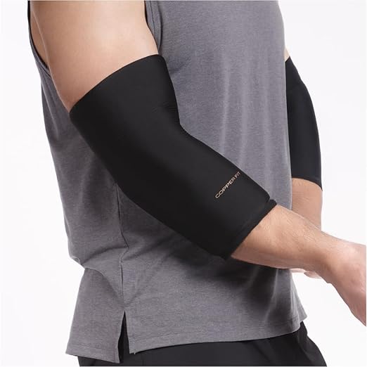 Copper Fit 360 Freeze Compression Sleeve – Cold/Hot Therapy - Flexible 360 Coverage for Knee, Elbow, Ankle, Wrist, Hamstring and Calf (Small/Medium)