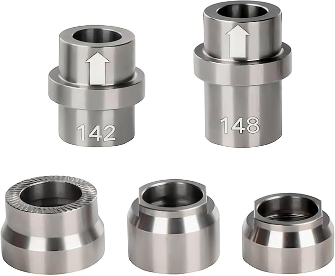 KICKR Thru Axle Adapter Kit Compatible with Wahoo KICKR CORE and KICKR V4 and Newer Models KICKR Thru Axle Kit, Stainless Steel Kit for Enhanced Durability