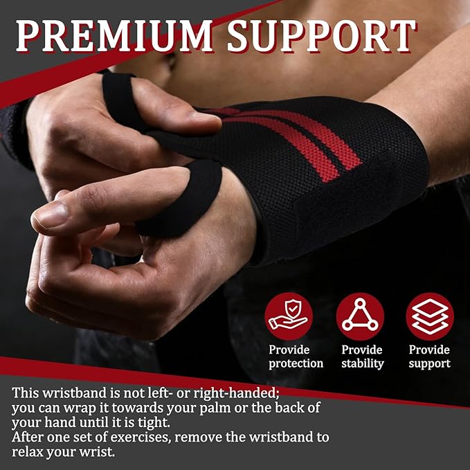 Wrist Straps For Weightlifting,20 inches Wrist Straps Lifting For Men And Women,Weight Lifting Wrist Wraps With Thumb Loop,Lifting Wrist Straps,Wrist Brace For Working Out Gym Accessories For Men