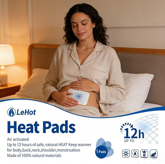 Hot Body Warmers - 40 Pack Disposable Adhesive Patches for Up to 12 Hours of Safe, Natural Heat, Ideal for Outdoor Activities like Skiing, Hiking & More, Fastest Activation for On-the-Go Warmth.