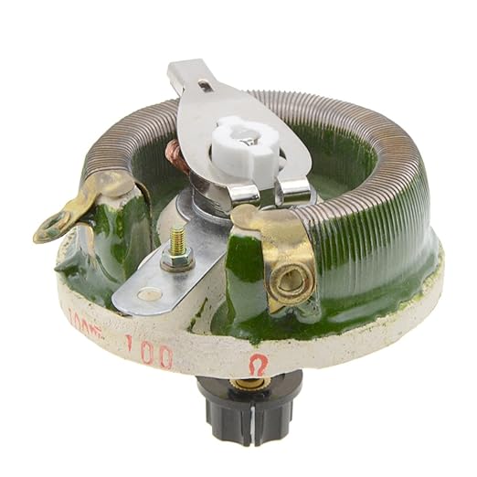 YXQ 100W 100Ohm Rheostat Ceramic Sliding Disk Variable Power Resistors Adjustable Wirewound with Potentiometer Pot