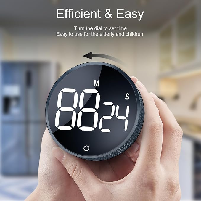 AVINIA Digital Kitchen Timers, Visual timers Large LED Display Magnetic Countdown Countup Timer for Classroom Cooking Fitness Baking Studying Teaching, Easy for Kids and Seniors