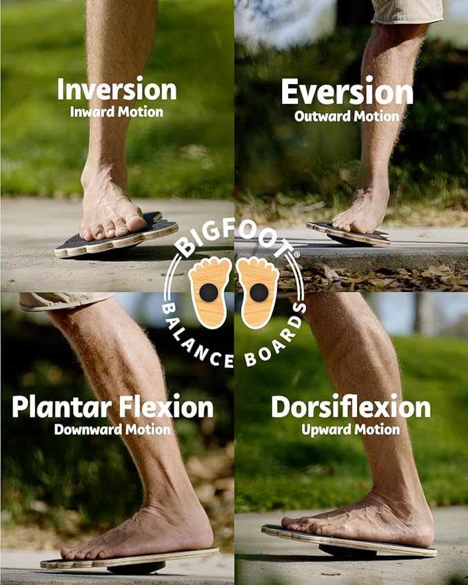 Improve strength and balance, prevent injuries, physical therapy, improve focus, foot strength, calf strength, core strength, use for: running, surfing, skateboarding, soccer, baseball, football, track & field, yoga, martial arts, hockey, dance, and more.