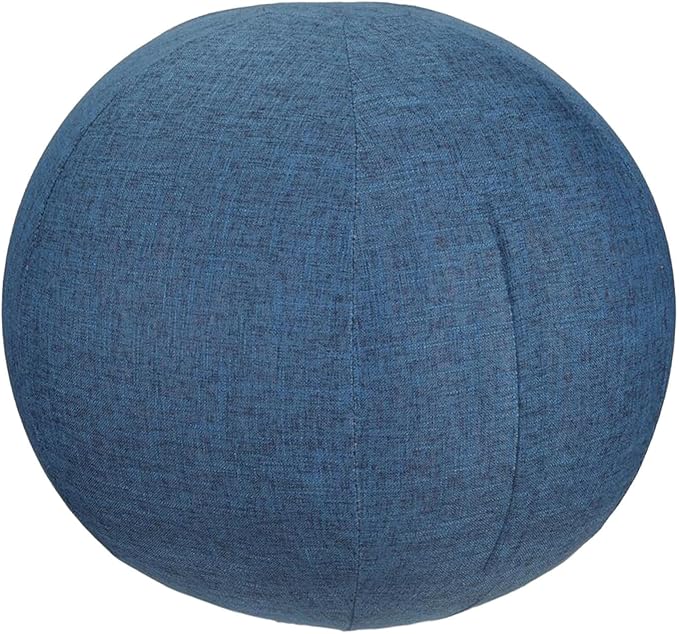 B Baosity Balance Ball Cover, Exercise Ball Cover, Sitting Balls Cover, Yoga Ball Accessories, Foldable Lightweight Yoga Ball Cover Anti Scratch Protective Skin - Blue 55cm(Thickened)