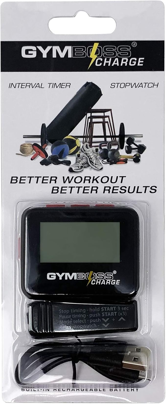 Gymboss Charge Interval Timer and Stopwatch