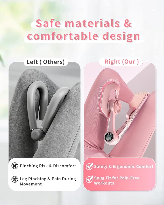 Thigh Trainer Kegel Exerciser - 360° Adjustable Thigh & Pelvic Floor Strengthener, Multi-Function Home Gym Equipment for Women's Inner Thigh, Hip, Leg and Arm Workouts