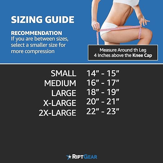 RiptGear Knee Compression Sleeve - Braces for Knee Pain - Compression for Arthritis, Meniscus Tear, Running, Walking - Support for Women and Men - Sleeves Weightlifting (Small, Gray (1 Pack))