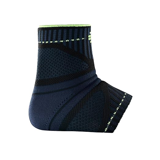 Bauerfeind Sports Ankle Support Dynamic - Ankle Compression Sleeve for Freedom of Movement - 3D AirKnit Fabric for Breathability - Premium Quality & Washable (L, Black)