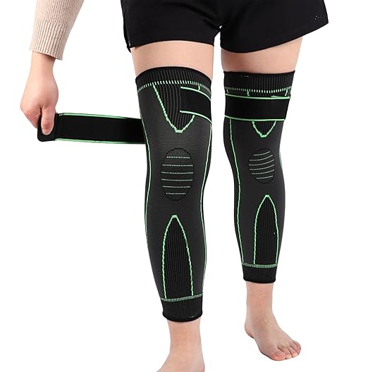 SUJAYU 2 Pack Knee Wraps for Pain Relief Women Men, Knee Compression Sleeve for Men Women, Compression Knee Brace for Arthritis Pain and Support (Green, Large)