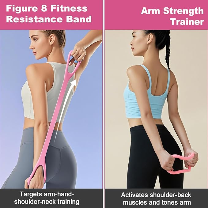 Pilates Kit for Home Workouts, Pilates Equipment Ring and Ball Set with Hip Thrust Belt, Pilates Essentials Kit for Women, Home Pilates Workout Starter Kit for Toning & Strength (Pink)