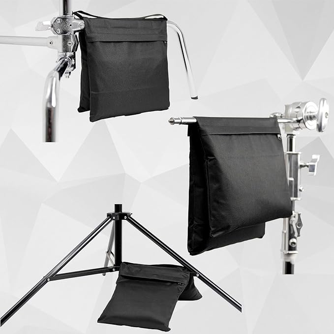 4 Pack Sandbags Weight Bags Designed for Photo Stands, Light Stand tripods, Photo Sets, Outdoor patios, pop up Tents, Umbrella Bases Fishing Chairs