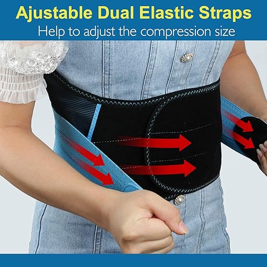 T TIMTAKBO 2.0 Version Lower Back Brace for Pain Relief, Back Brace for Lifting at Work, Back Brace for Herniated Disc and Sciatica, Back Support Belt for Women Men (Blue,L/XL Fit 32"-39")
