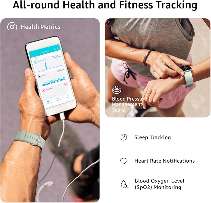 Smart Watch for Men Women Answer/Make Call, 1.85" Smartwatch, Fitness Watch with Heart Rate Blood Pressure Sleep Monitor, 140+Sports, IP68Waterproof Step Counter Compatible with Android IOSGreen