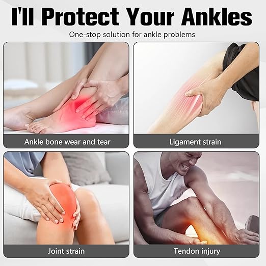 2-Pack Ankle Brace Compression Support Stabilizer,Adjustable Lace-Up Ankles Sock Sports Basketball Sprain Recovery Men Women Foot Orthopedic Grade Tendonitis Protection Plantar Fasciitis Relief,Purple