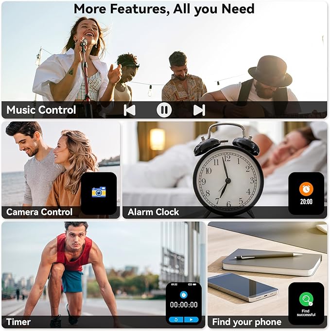 Smart Watch for Men Women Fitness Tracker: Make Answer Call Digital Mens Watches Waterproof Running Pedometer Smartwatch for Android Phone iPhone Samsung Compatible Sleep SpO2 Heart Rate Monitor Step